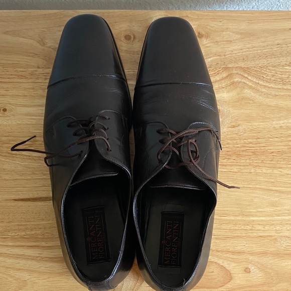 Mercanti Fiorentini Dark Brown Leather Oxfords (Made in Italy) - Picture 9 of 9
